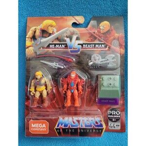 MEGA CONSTRUX FINAL SHOWDOWN: MASTERS OF THE UNIVERSE He Man Vs Beast Man MOTU